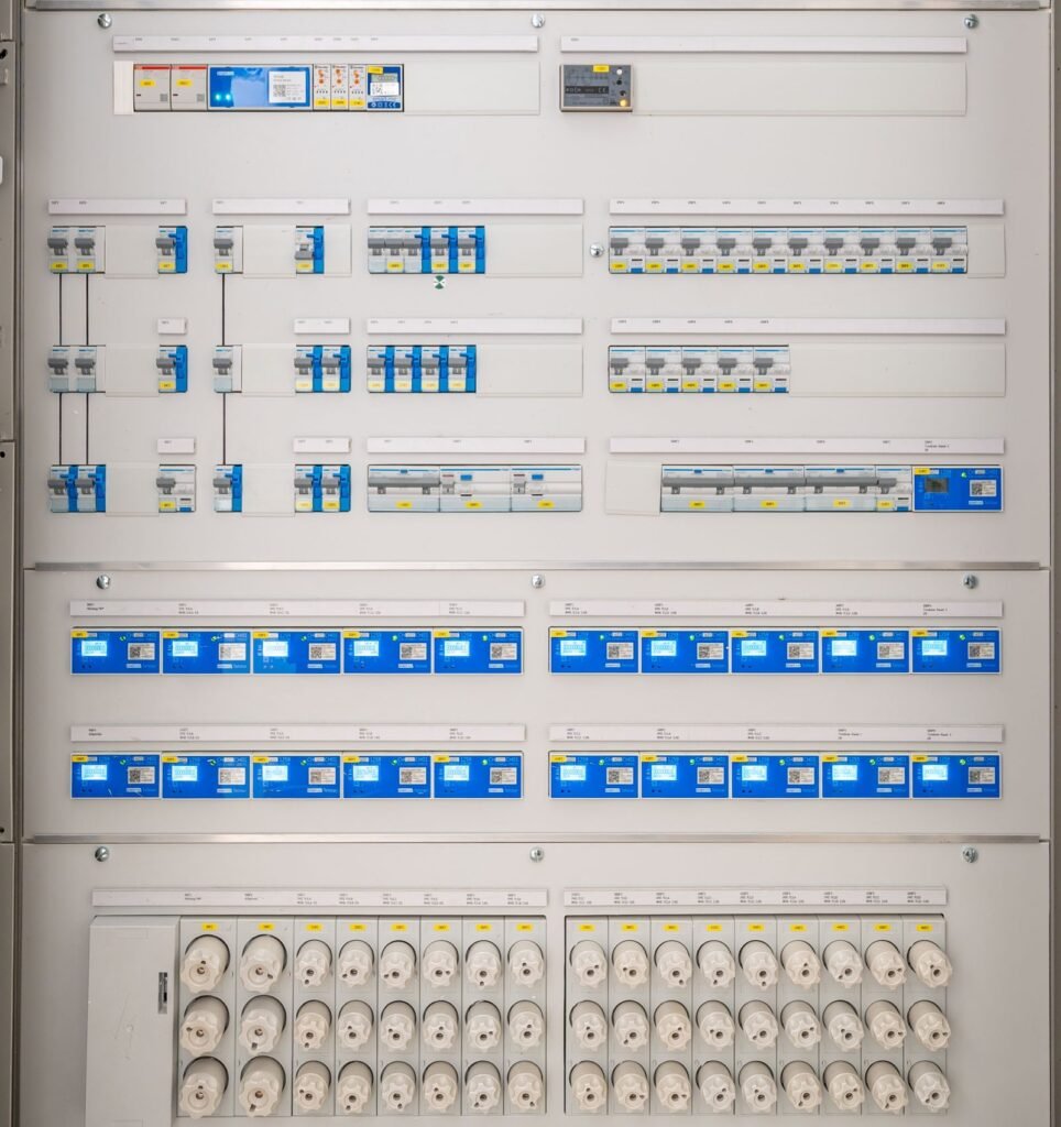 Eletricista instalando disjuntor em atendimento residencial no Belém, São Paulo